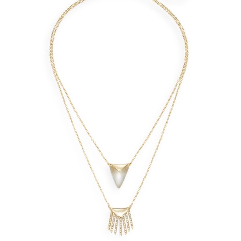 Alexis Bittar Gold Double Layer Necklace
